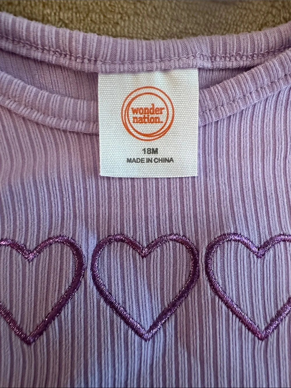 wonder nation Lavender Heart Ruffle Tulle Dress